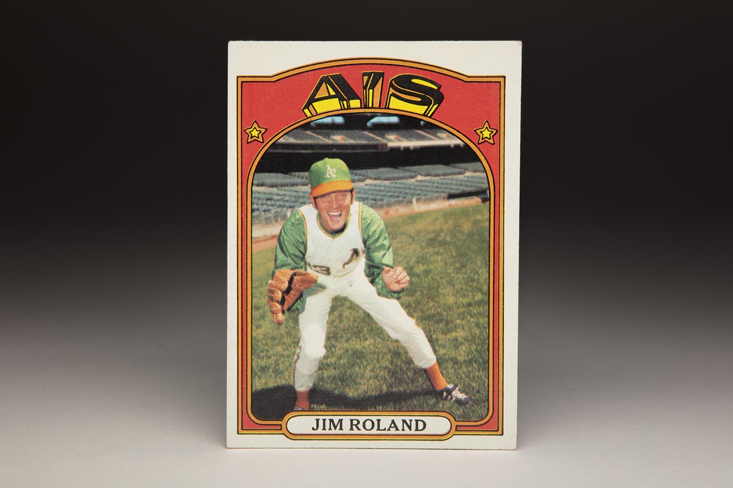 CardCorner 1972 Topps Jim Roland Baseball Hall of Fame